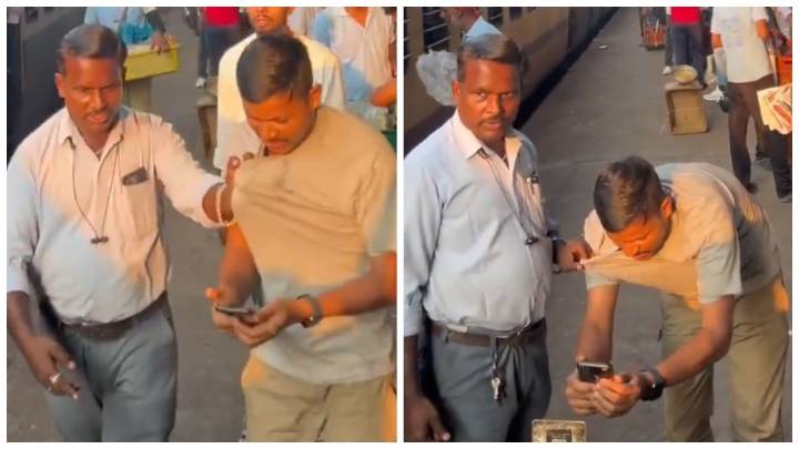 Samosa vendor drags customer by collar after UPI payment fails.