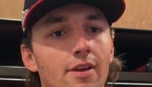 Guardians' Chase DeLauter discusses key moments in MLB debut. Video