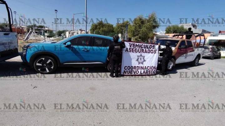 Camioneta con reporte de robo es asegurada en Nuevo Laredo; estaba abandonada