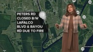 Fire reported in Harvey, traffic officials say