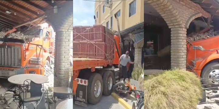 Gandola se estrelló contra un restaurante