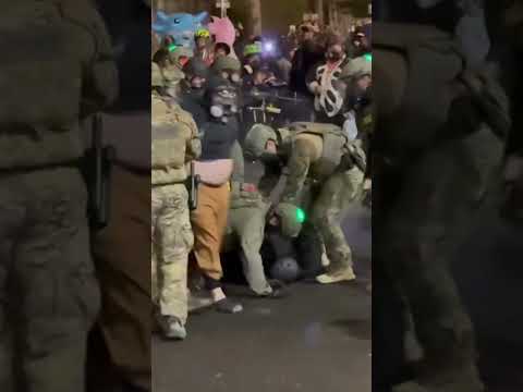 Tear Gas and Rubber Bullets Fly During Chaotic Portland Anti
