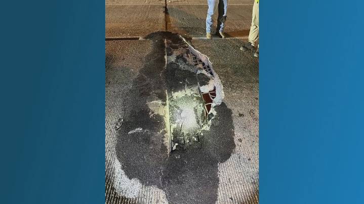Traffic alert: 3 left lanes reopen after road repair shut down I