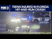 Florida teens hospitalized after hit