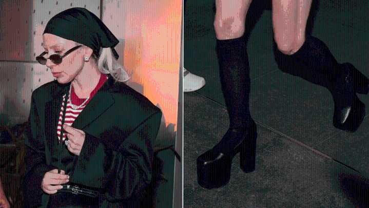 Lady Gaga Takes the Mary Jane Trend to Extreme Heights in Milan