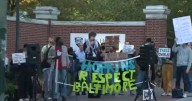Baltimore residents protest Johns Hopkins University's plan to build data, A.I. center