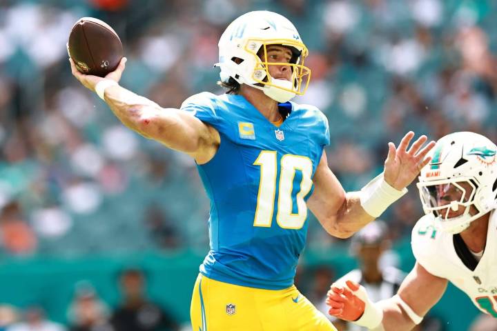 Justin Herbert's heroics salvage needed victory for Chargers against Dolphins