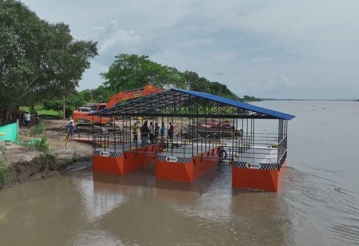 Entregan nuevo muelle flotante en el municipio de El Piñón, Magdalena