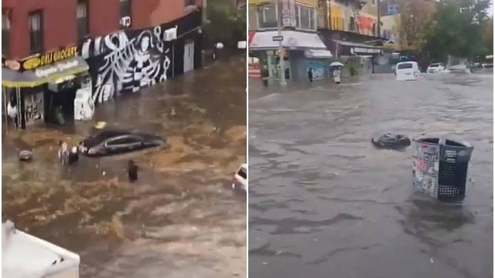 Inundaciones por lluvias récord en Nueva York deja 2 muertos