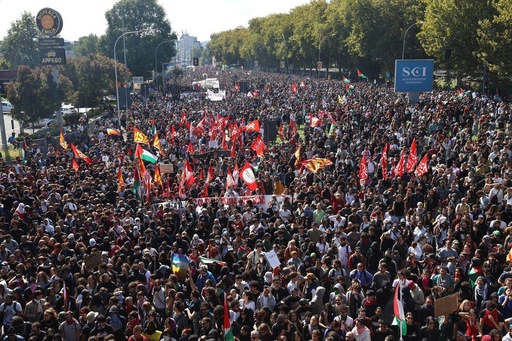 España, Italia y Portugal se preparan para protestas masivas contra la guerra de Israel en Gaza