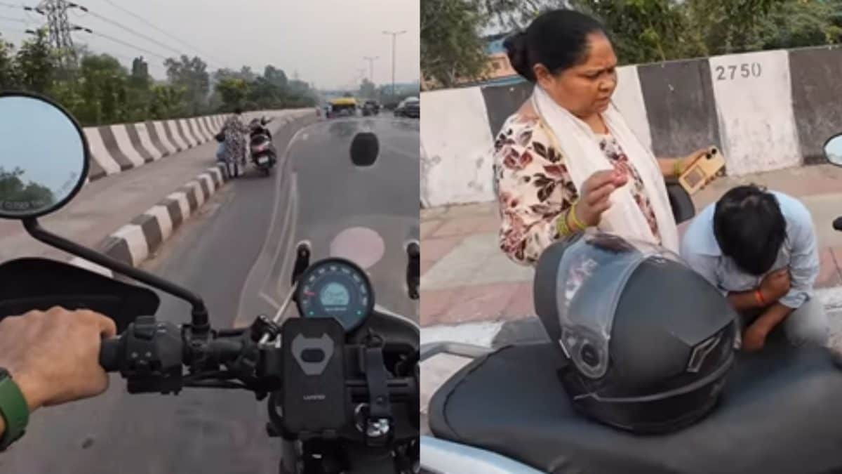 ‘Paani Hai Kya Aapke Pass’: Man, On Scooter With Wife, Complains Of Chest Pain & Breathing Issues Amid Delhi’s Hazardous AQI