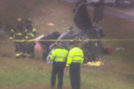 Plane crashes onto Massachusetts highway, killing 2, wounding 1