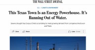 Wall Street Journal report sparks backlash over Corpus Christi water crisis