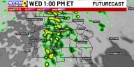 Dreary Wednesday with rain, colder late week