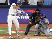 Blue Jays blast defending champion Dodgers in remarkable World Series opener
