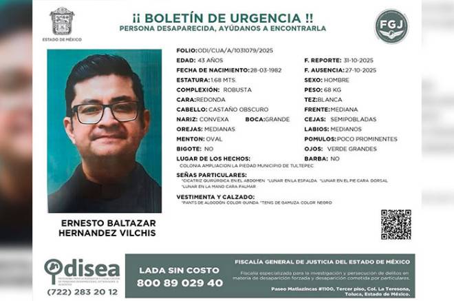 Desaparece sacerdote de la Diócesis de Cuautitlán