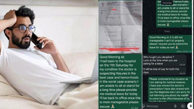 Viral Post, ‘wHo tOuGhT YoU dEcIpLinE?’: Banker Seeks Sick Leave, Gets Lecture On Work Ethics In Broken English