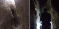 Así son los sumideros de Rocas Coloradas, la zona de Chubut donde desaparecieron los jubilados