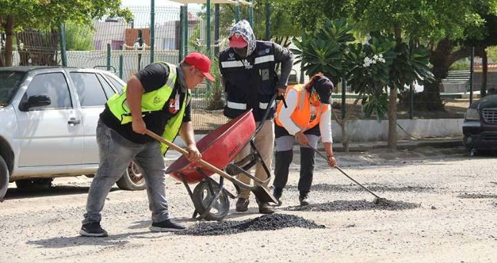 Reforzó el Ayuntamiento de La Paz labores de bacheo con más de 250 m³ de carpeta asfáltica