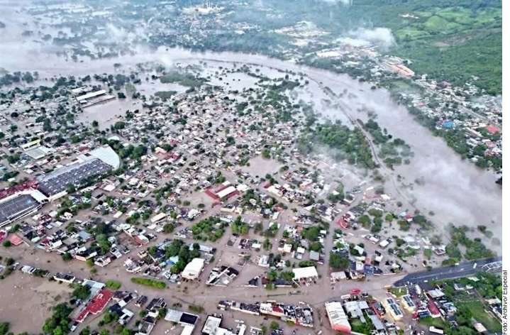 Permanecen incomunicadas 191 comunidades en México tras lluvias.