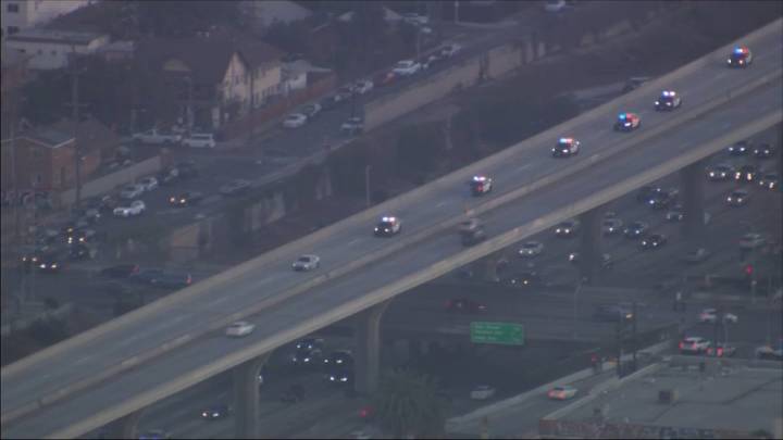 Police chase assault suspects in LA County