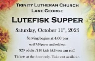 Trinity Lutheran Church to hold lutefisk supper Oct. 11