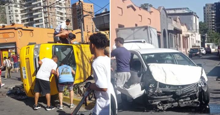 Por usurpación de funciones: detienen a civil que persiguió a delincuentes que chocaron furgón escolar en Recoleta