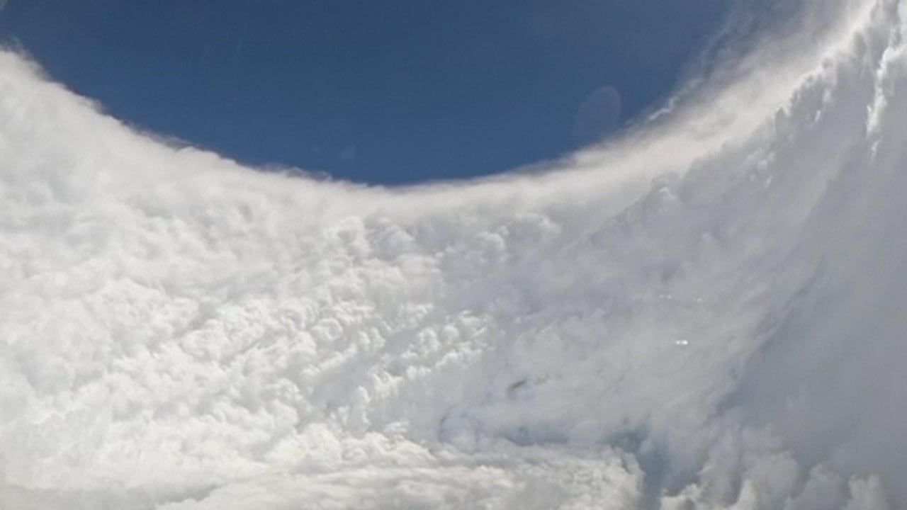 Inside the eye of Hurricane Melissa