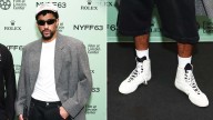 Bad Bunny Carries Adidas Boxing Legacy Onto NYFF Red Carpet