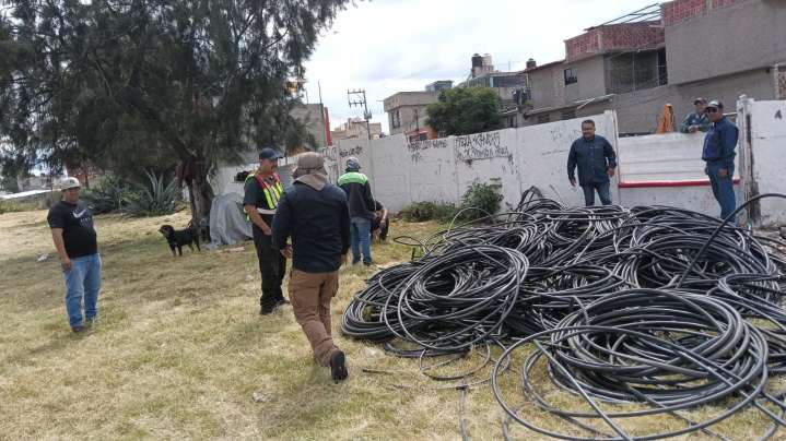 Ecatepec recupera espacios y desmantela huachicoleo de agua en Media Luna
