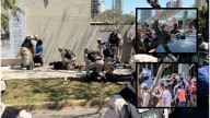 Corridas, piedrazos y detenidos: cómo fueron los disturbios por el paso de Milei en Santa Fe