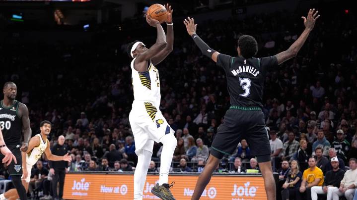Timberwolves hang on to beat depleted Pacers 114-110, after Edwards exits early with tight hamstring