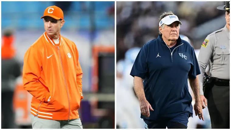 Bill Belichick vs. Dabo Swinney contracts: How underachieving UNC, Clemson coaches compare in 2025 salary
