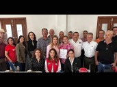 Toman protesta a integrantes de nuevos comités municipales del PRI en municipios del Río Sonora