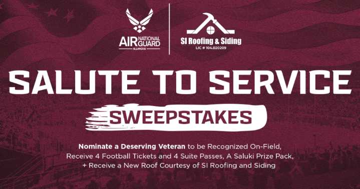 Salukis launch Salute to Service Sweepstakes