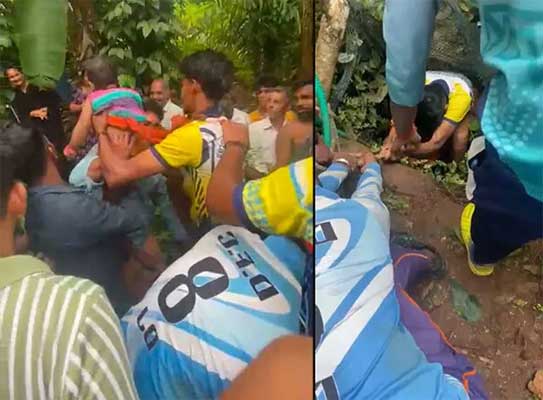 Mangaluru: Toddler falls into well in Konaje; rescued by uncle, local youth