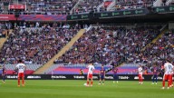 Barcelona match paused in protest against match in Miami