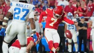 Fans dunk on Chiefs’ Harrison Butker after missed SNF kick vs. Lions
