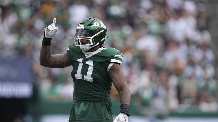 Jermaine Johnson returns to Jets practice