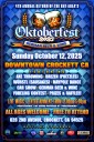 Sunday October 12! Oktoberfest In Downtown Crockett (Only 9 Miles From Martinez!)