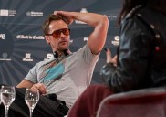 Alexander Skarsgard Is Having a Blast Dressing Up For The 'Pillion' Press Tour