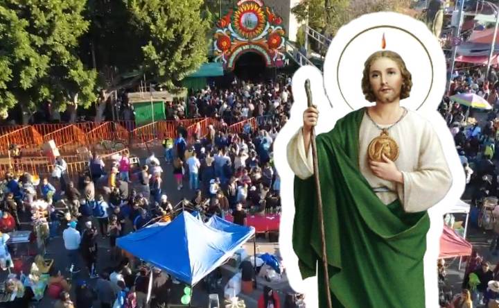 San Judas Tadeo reúne a miles de fieles en el templo de San Hipólito