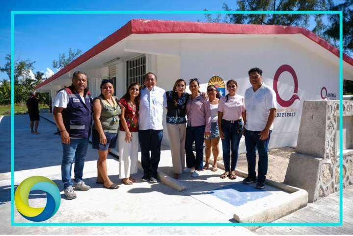 Entrega Mara Lezama tres nuevas aulas para jóvenes del telebachillerato comunitario de Holbox