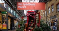 Old Spitalfields Market Christmas light switch