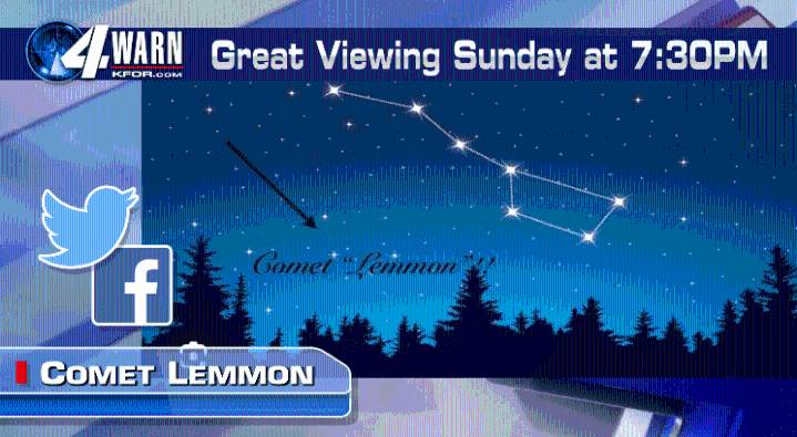Sunday Just After Sunset! Comet "Lemmon"!