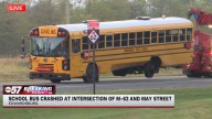 School bus crash near Edwardsburg High School Thursday morning