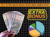 Rs 7.12 Dividend, Bonus, Stock Split, Rights Issue: 11 stock turns ex