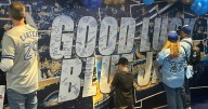 Fans from all over write message to the Jays at Rogers Centre