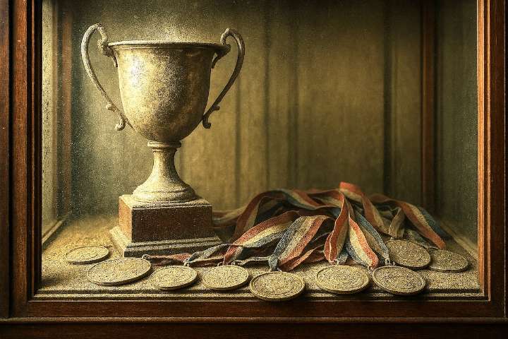 El museo de medallas oxidadas