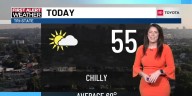 A chilly weekend forecast with rain chances